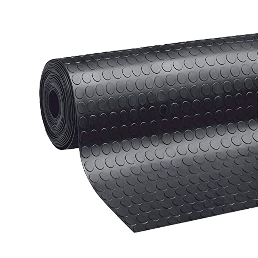 Tappeto in Gomma Bollato 1,3 mm x 100h cm Nero - Vendita al Metro Lineare